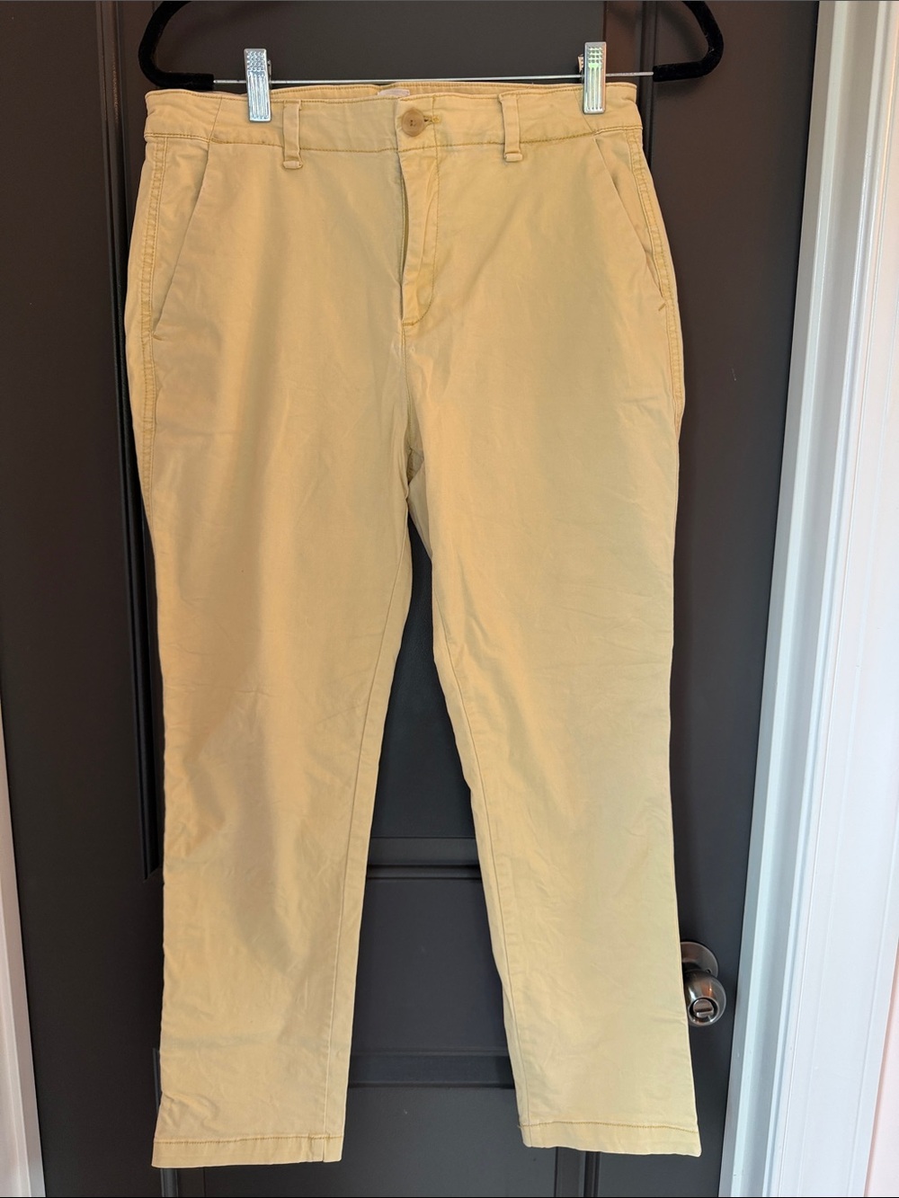 GAP for Good Girlfriend Fit Butter Yellow Chinos Size 8